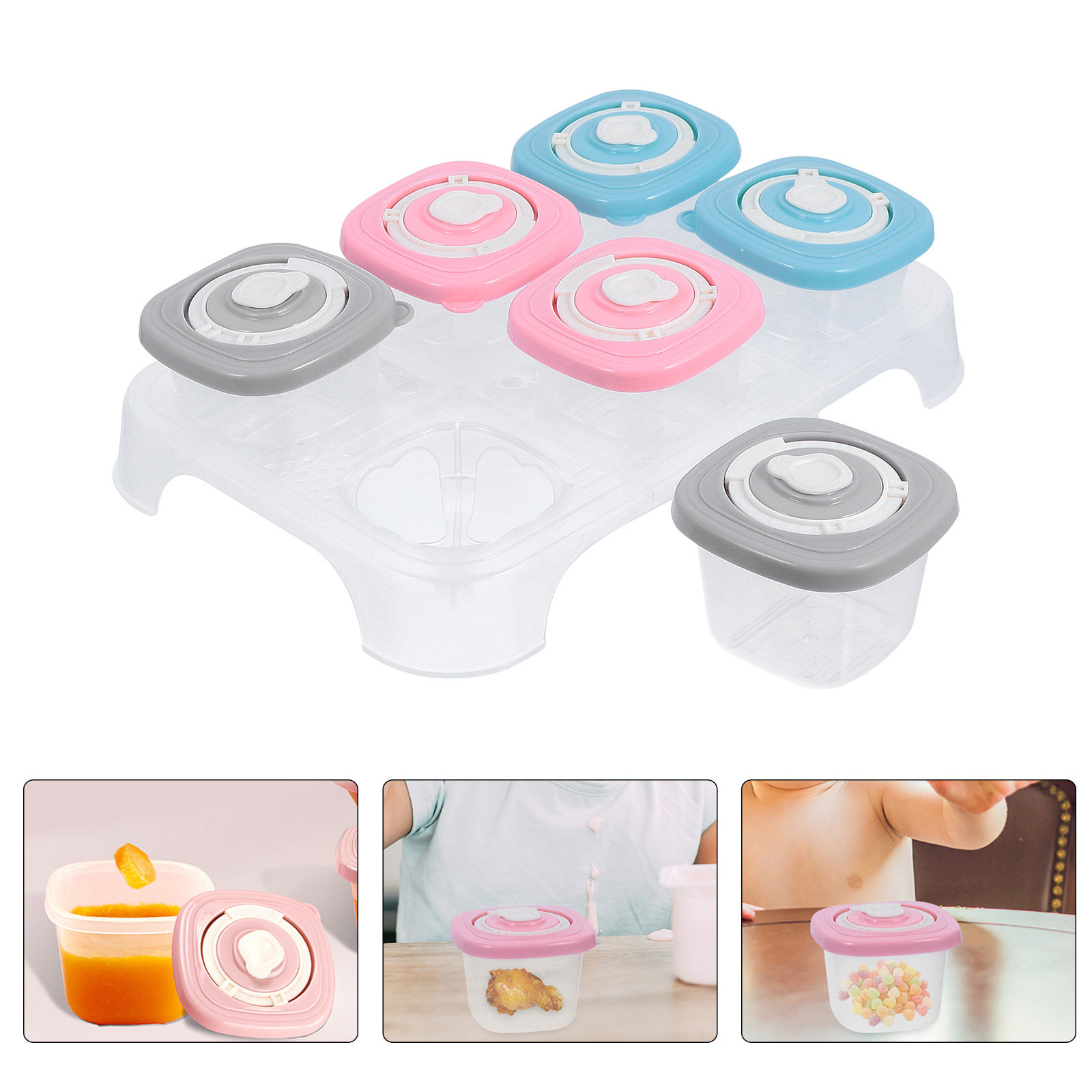 Baby Food Home - Conjunto de Caixa Organizadora de Alimentos