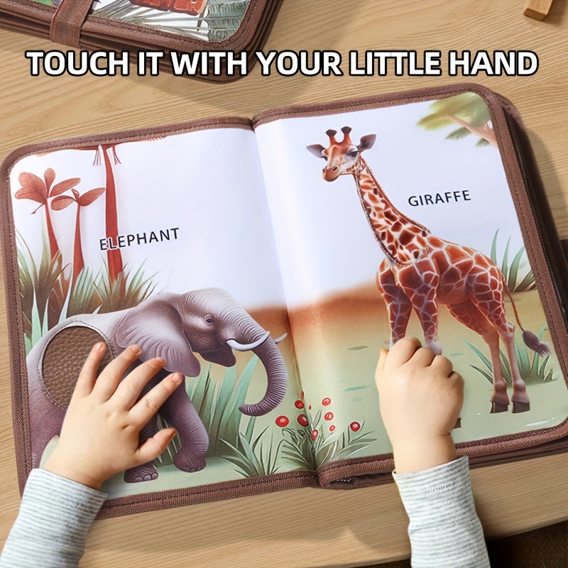 Baby Food Book - 1pc, livro de toque do bebê,
