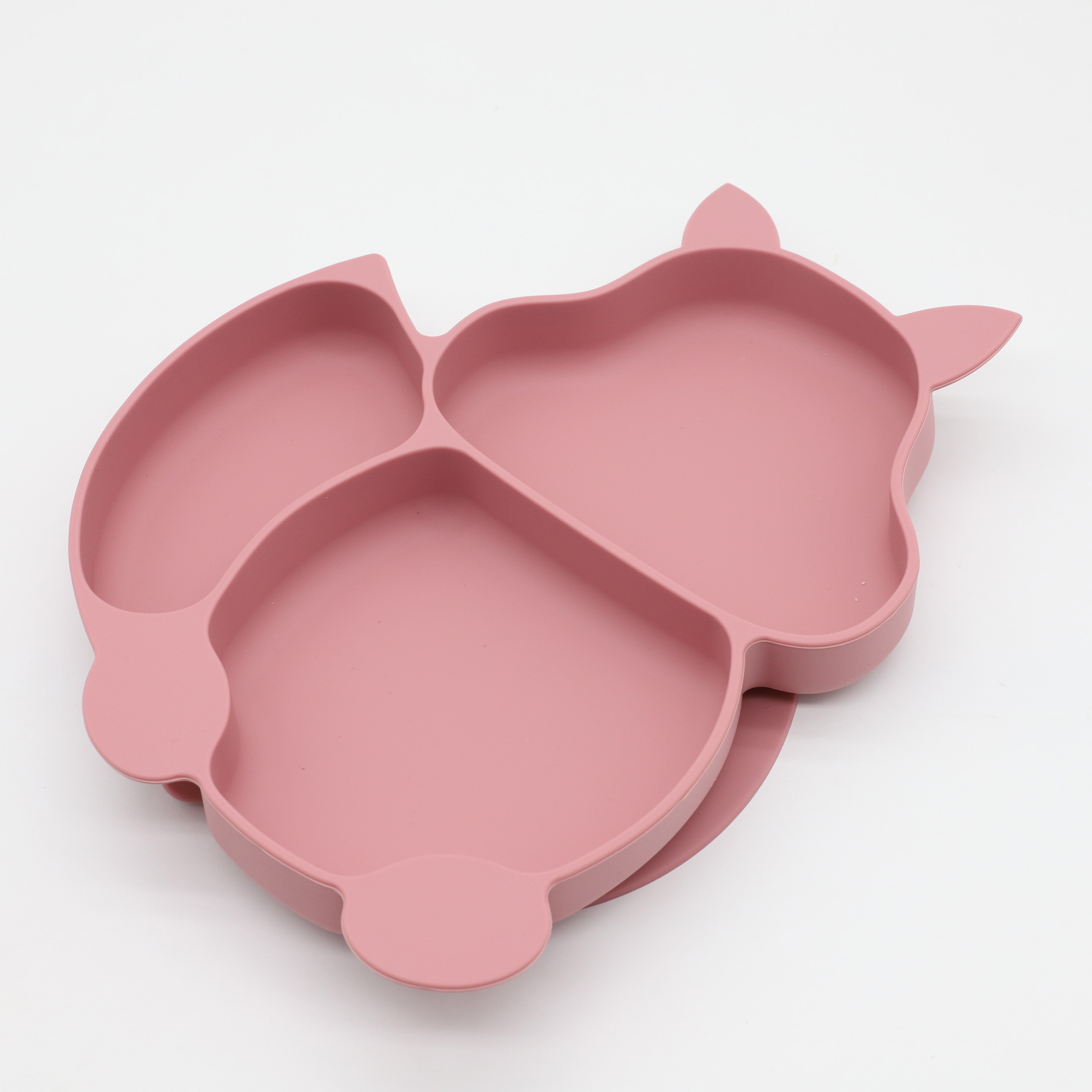 Baby Food Dinner - Silicone prato com forte sucção, garfo