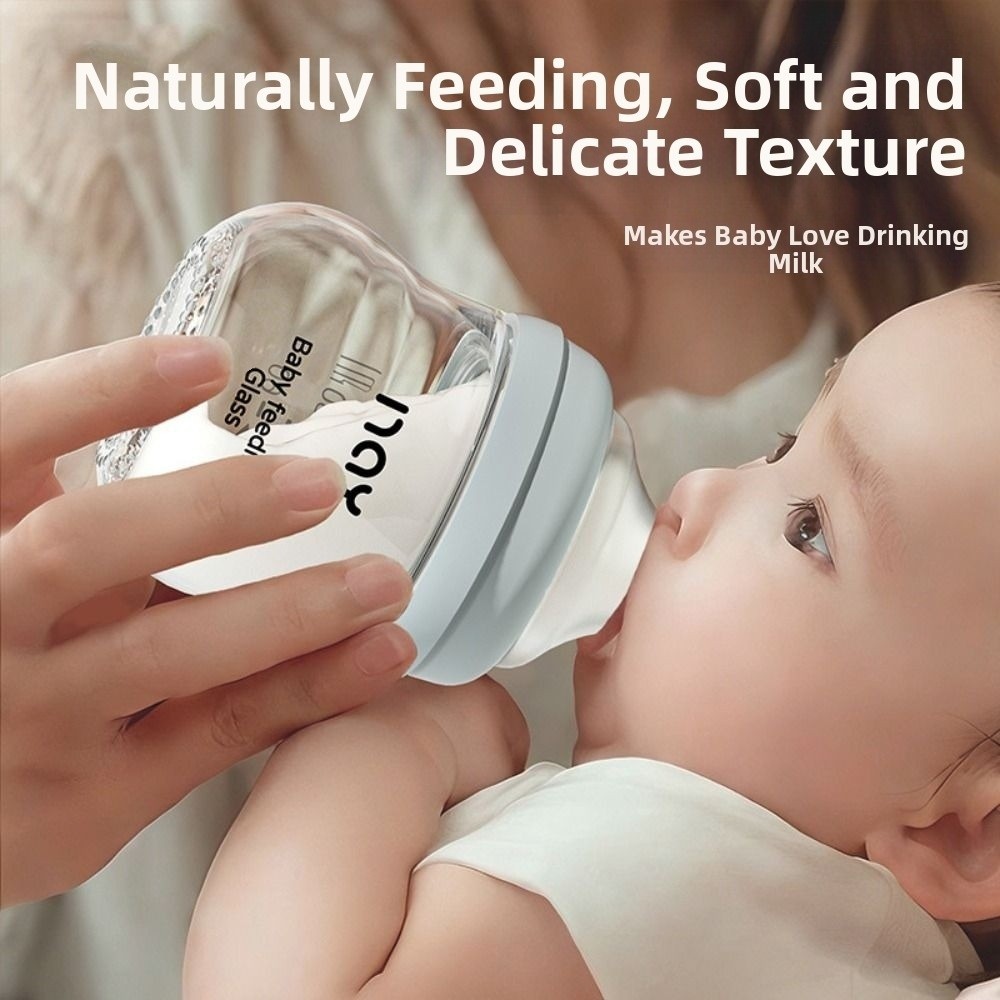 Baby Food Nutrition - Garrafa de bebê de vidro anti-flatulência