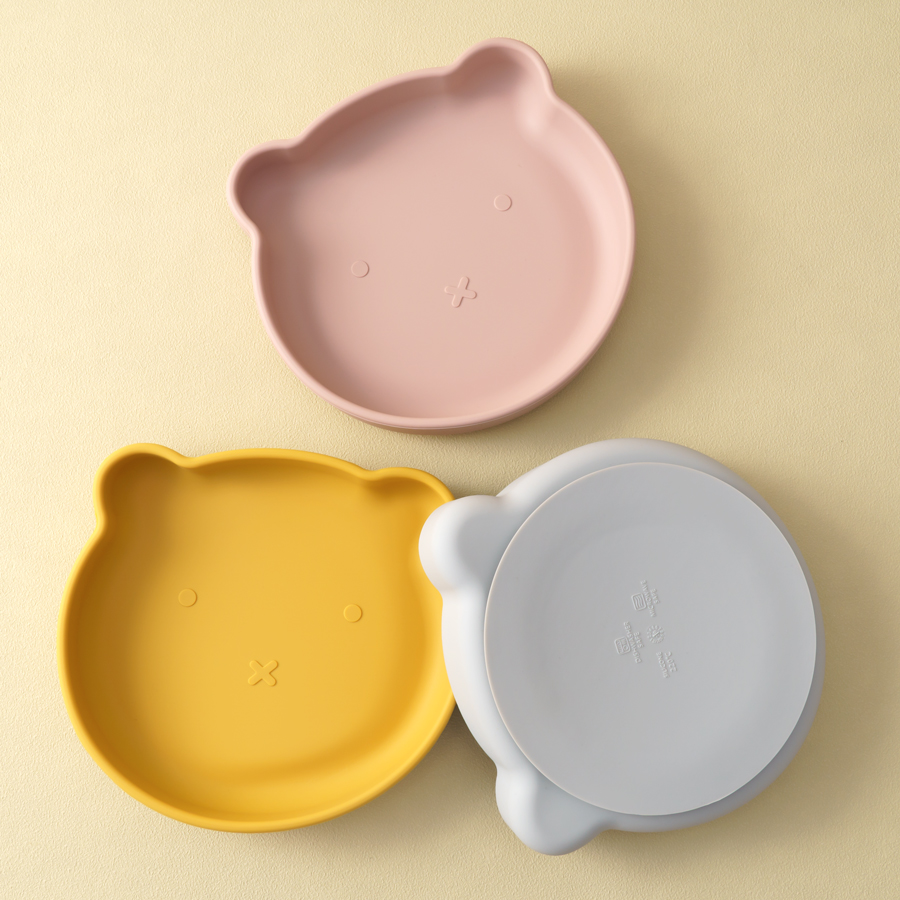 Baby Food Table - 1pc silicone pratos do bebê sucção