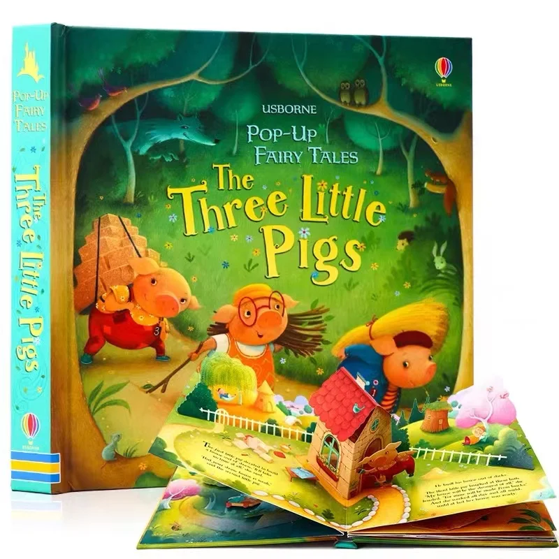 Baby Food Book - Usborne pop-up três porquinhos inglês 3d