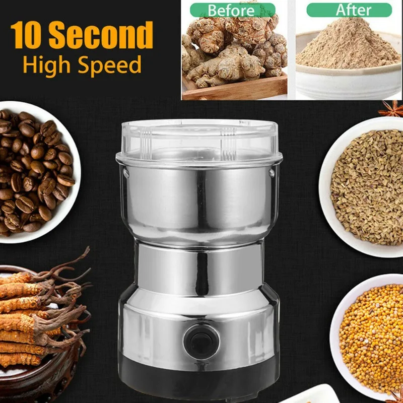Baby Food Home - Moedor Elétrico 110V-220V para Café, Cereais,