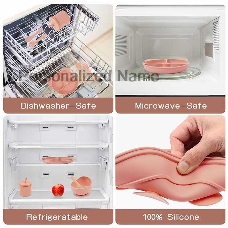 Silicone Otário Bowl Plate Cup - Baby Food Menu avaliação e preço