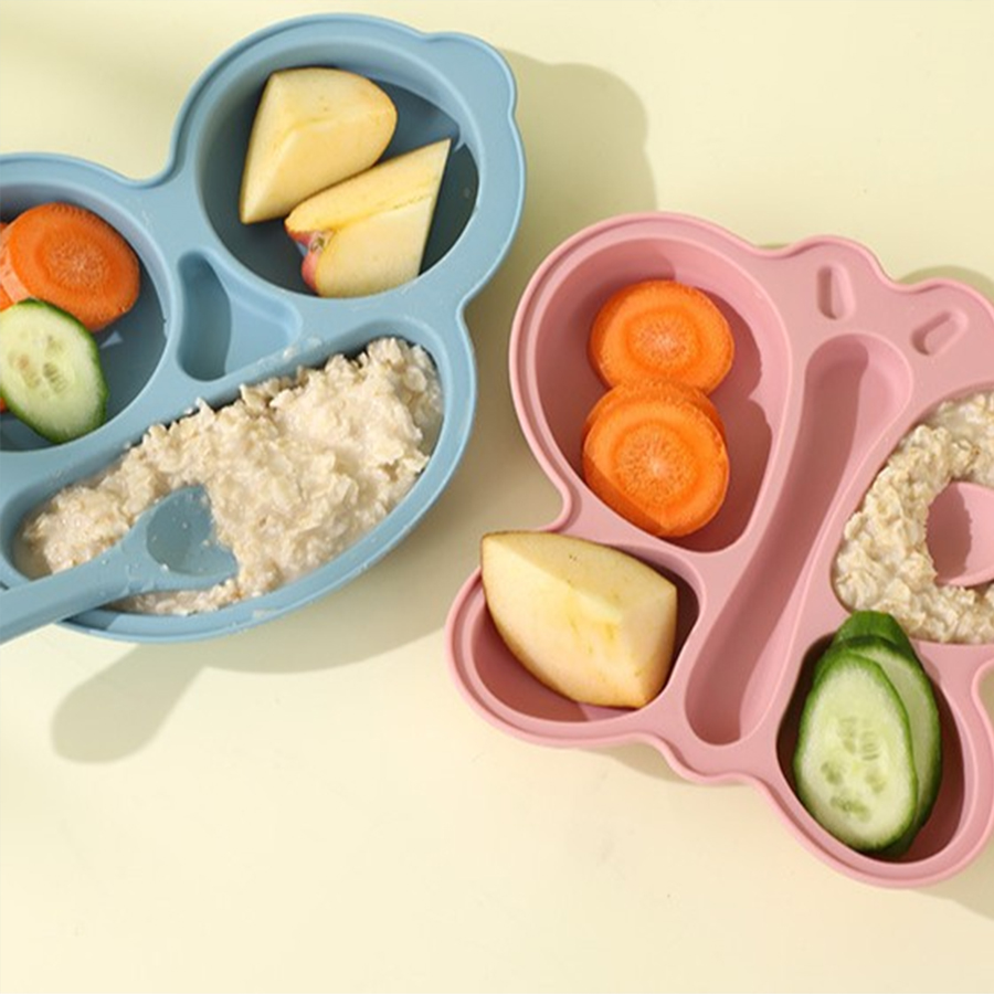 2 pçs bebê borboleta silicone  - Baby Food Menu avaliação e preço