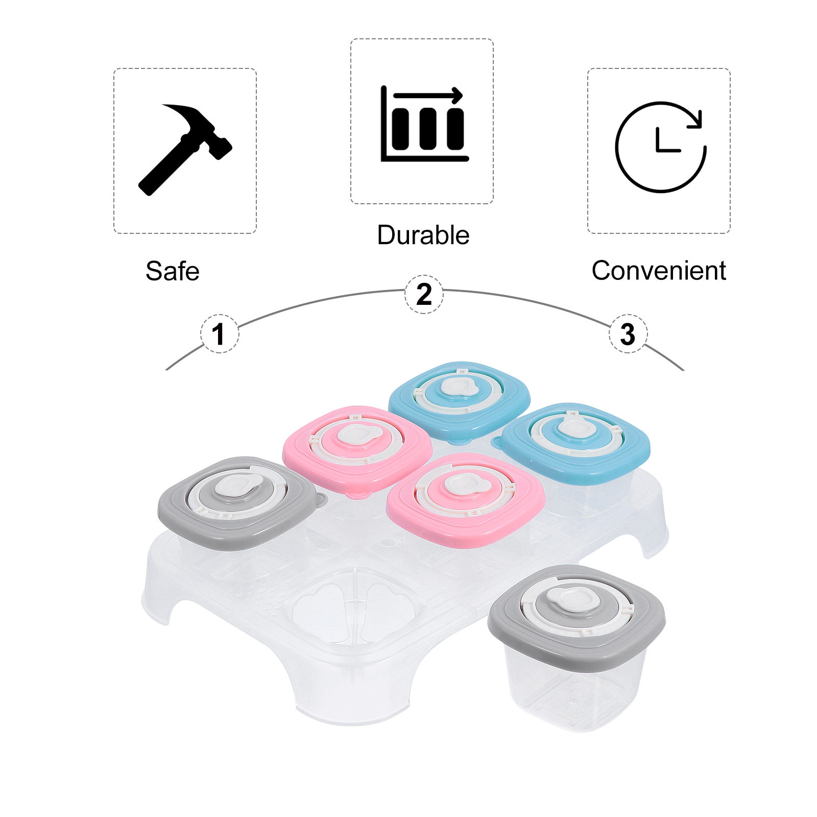 Conjunto de Caixa Organizadora - Baby Food Home avaliação e preço