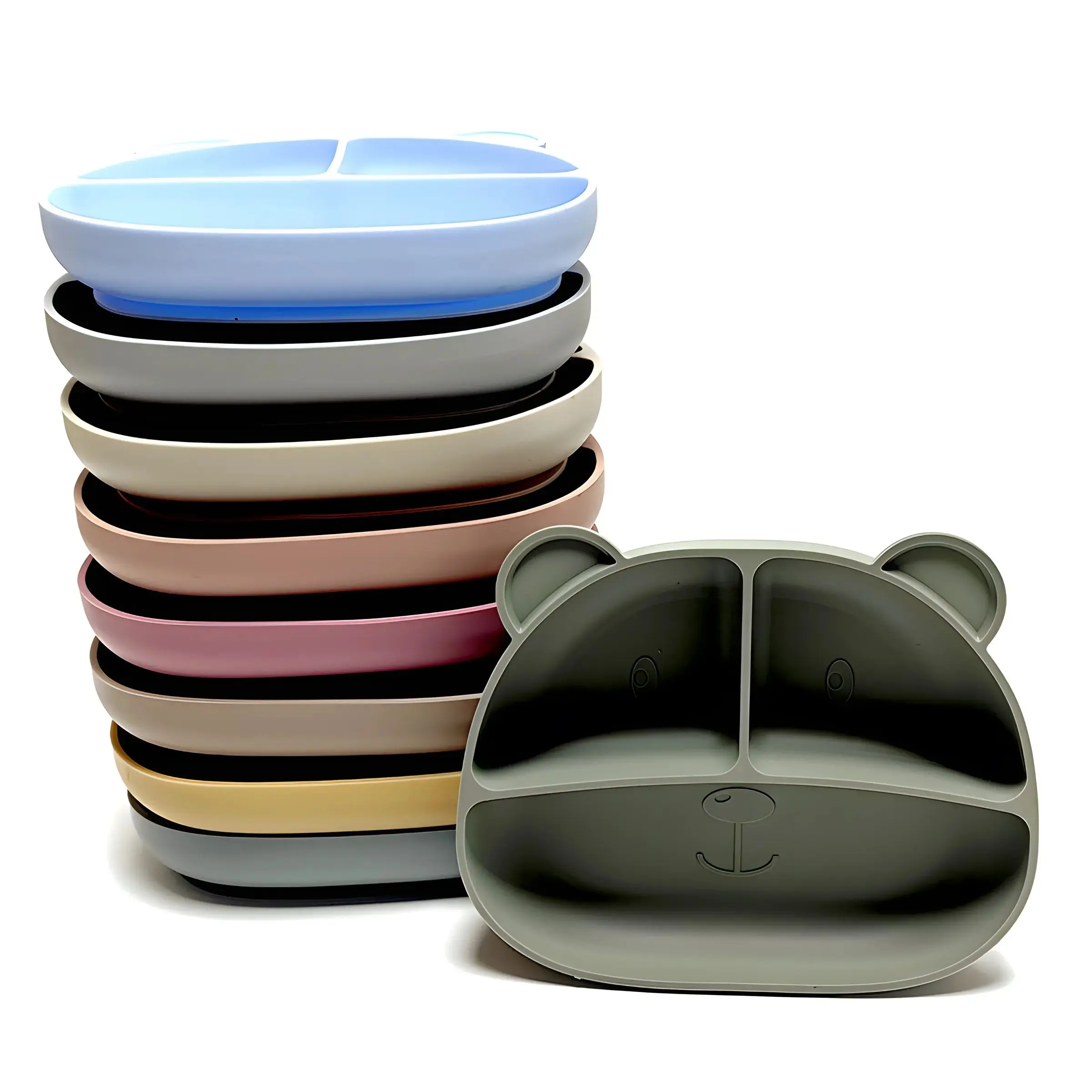 Bandeja De Jantar De Silicone  - Baby Food Nutrition avaliação e preço