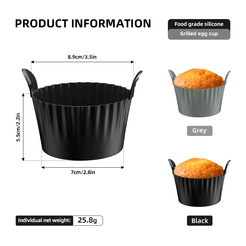 4/6 peças de Formas de Silicon - Baby Food Egg avaliação e preço