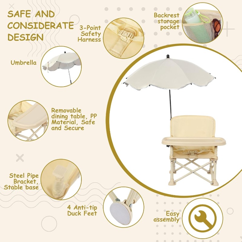 Cadeira de Praia para Bebê com - Baby Food Table avaliação e preço