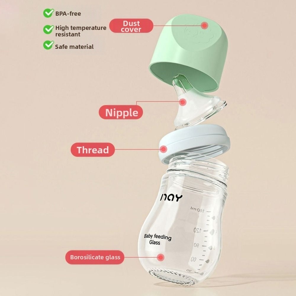 Garrafa de bebê de vidro anti- - Baby Food Nutrition avaliação e preço