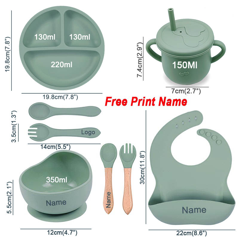 8 pçs conjunto de utensílios d - Baby Food Menu avaliação e preço