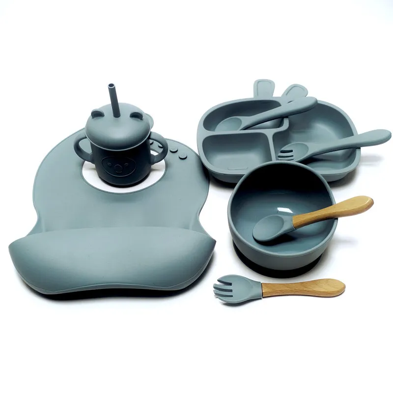 Baby's Silicone Tableware Set, - Baby Food Menu avaliação e preço