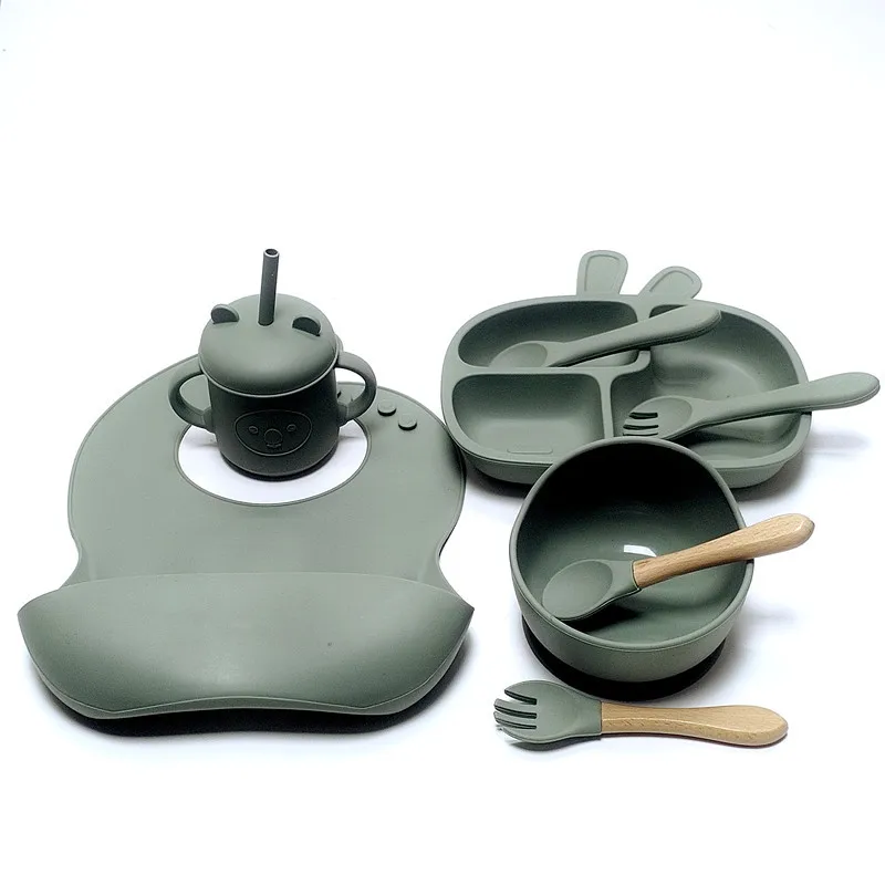 Baby's Silicone Tableware Set, - Baby Food Menu avaliação e preço