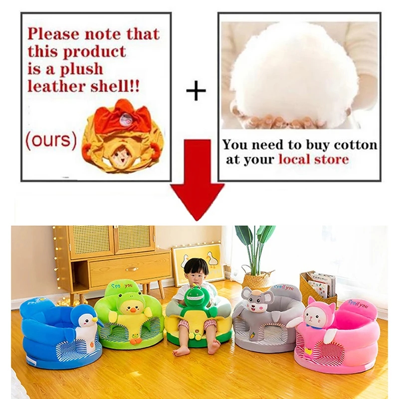 Bonito bebê sofá suporte capa  - Baby Food Chair avaliação e preço