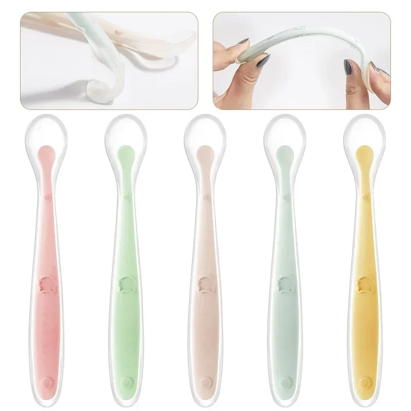 Colher de silicone macio para  - Baby Food Nutrition avaliação e preço