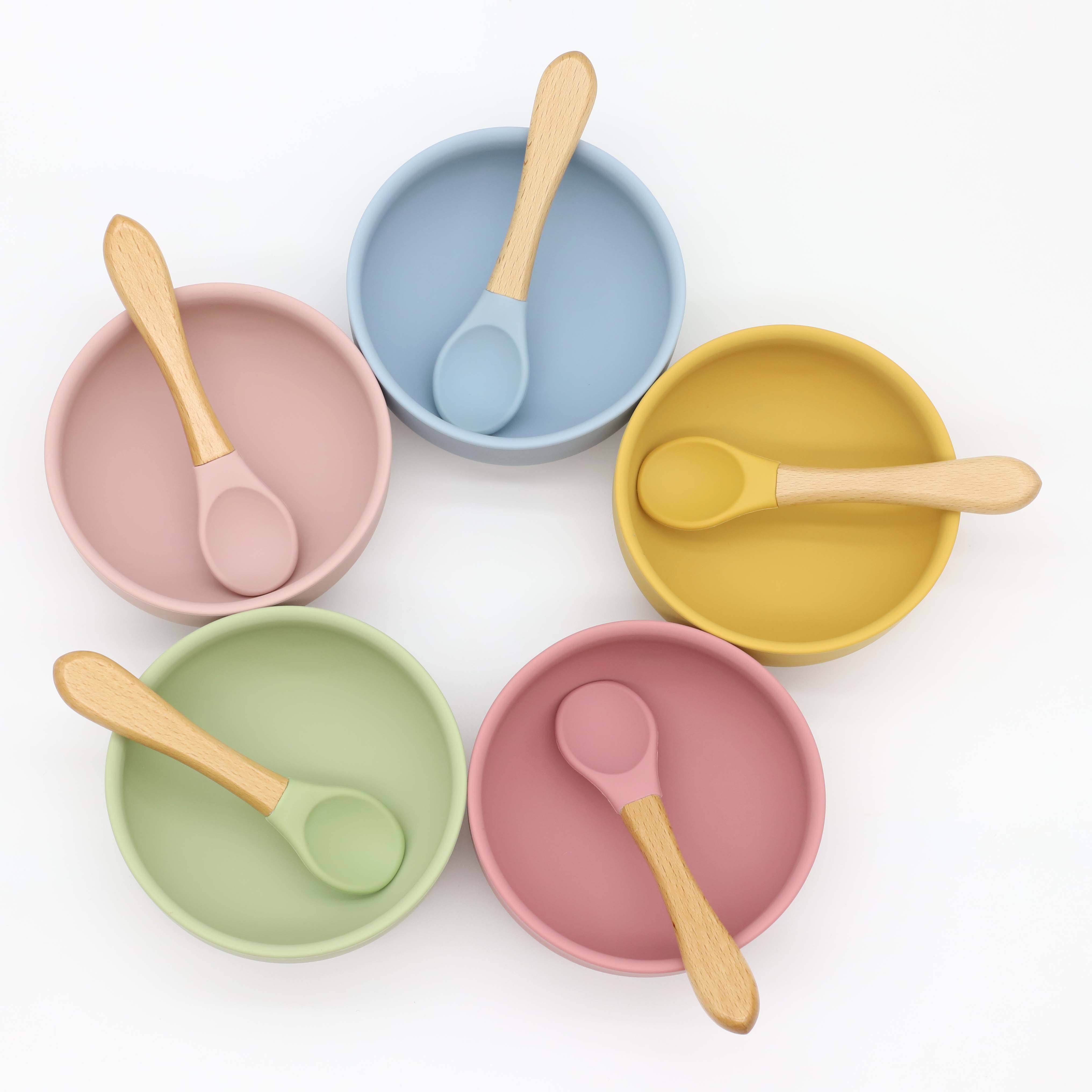 Tigela de silicone com ventosa - Baby Food Dinner avaliação e preço