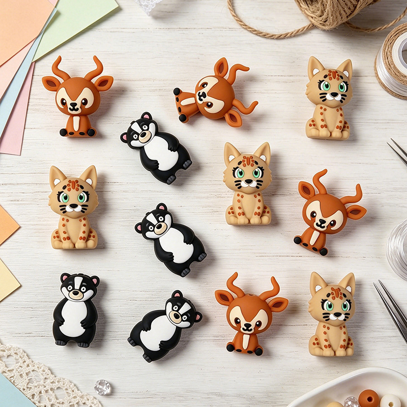 20 Peças Novas de Contas de Si - Baby Food Home avaliação e preço